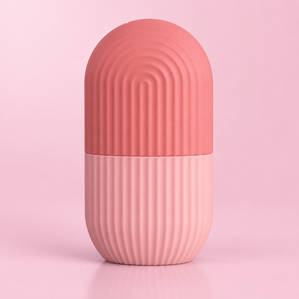 Ice roller capsule à glaçon rose